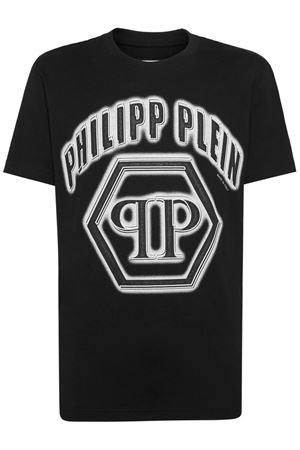 T-shirt in cotone nero PHILIPP PLEIN | FADCMTK7449PJY002N02